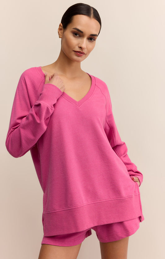 Weekender V Neck Pink