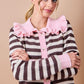 Diana Pink Striped Sweater