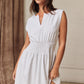Polly Grey Smocked Waist Dress