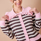 Diana Pink Striped Sweater
