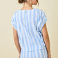 Daphne Blue Striped Set