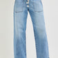 Risen Drawstring Medium Wash Denim
