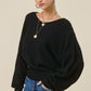 Molly Black Knit Sweater