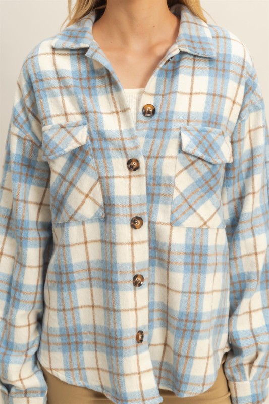 Harper Blue Shacket
