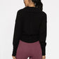 Ballet Chic Ribbed Wrap Top
