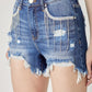 Risen High Rise Rhinestone Shorts