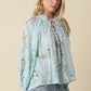 Lyla Floral Tie-neck Blouse