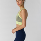 GO TO STRIPE BRA / VAPOR LIME / MARS