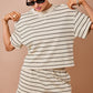 Dream Oatmeal Striped Set Top