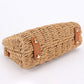 Straw Beach Bag with Bamboo Handle
