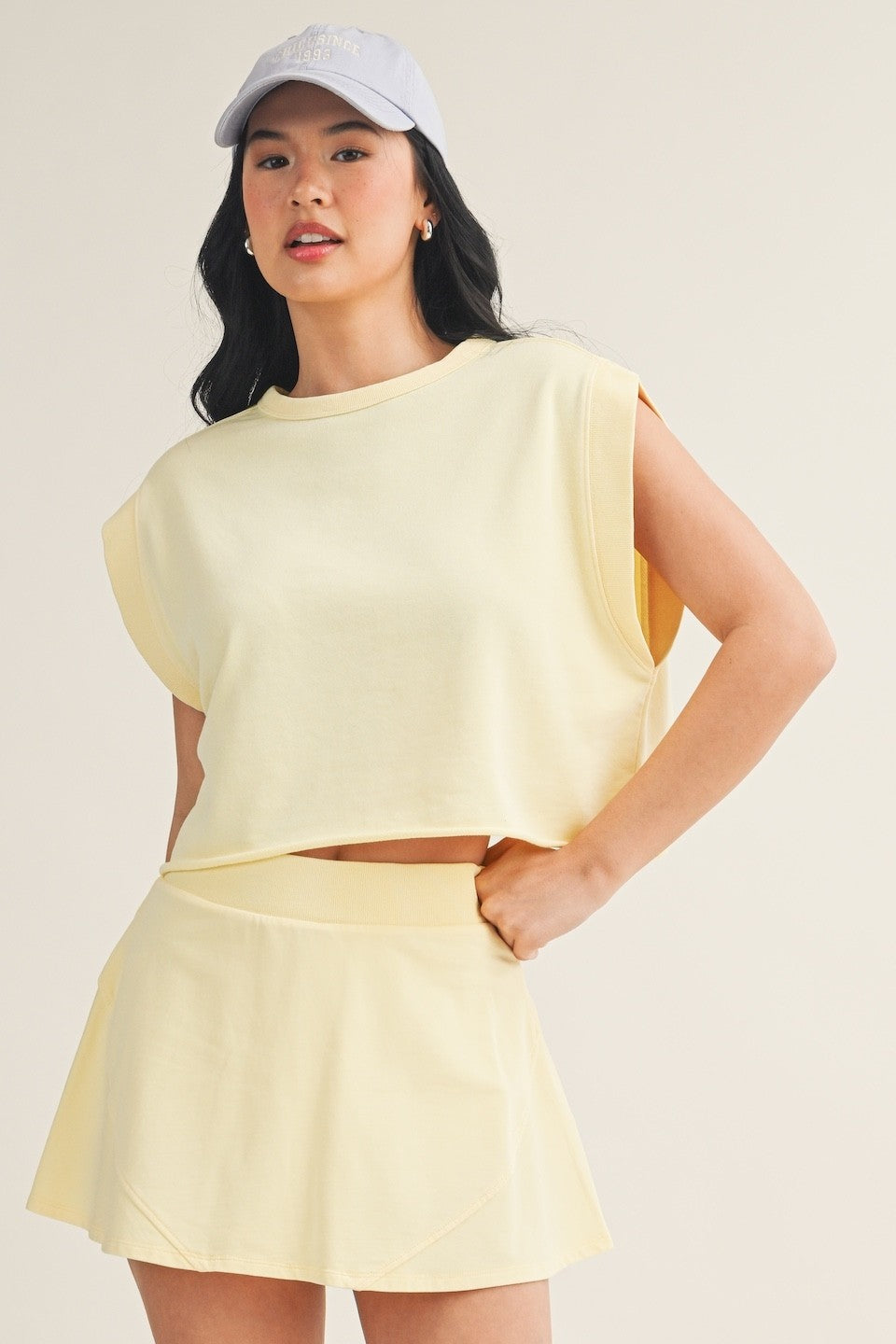 Kaia Yellow Open Back Top