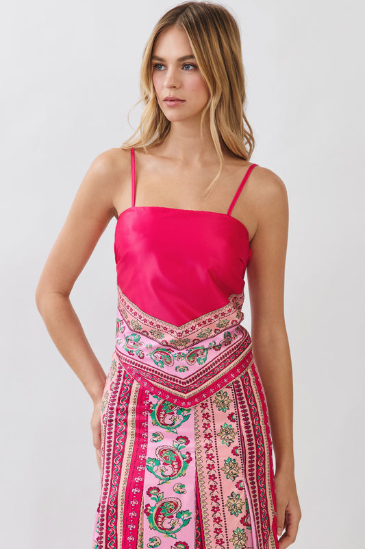 Terry Fuchsia Top