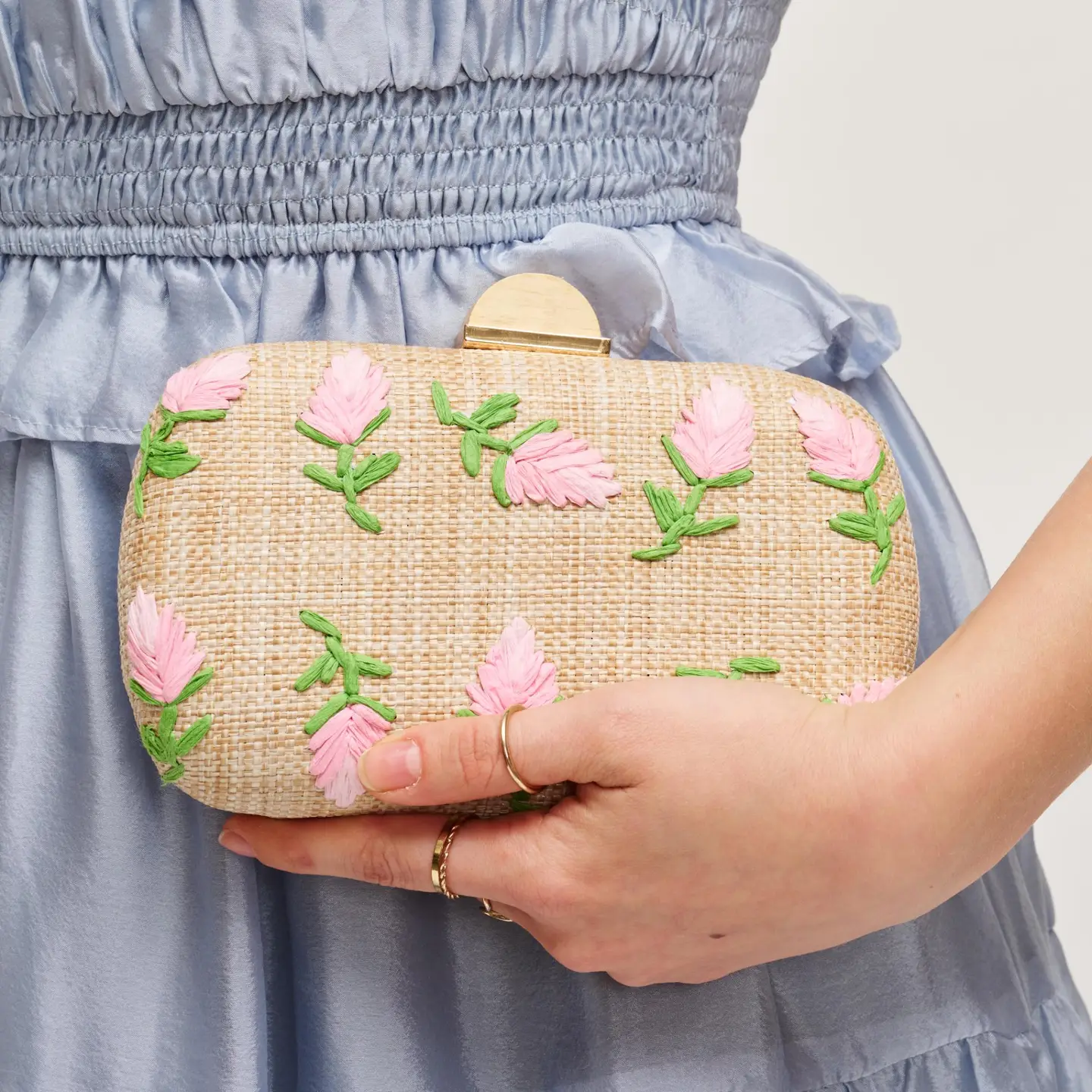 Kayden Evening Bag Pink Natural