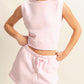 Hannah flowy shorts soft pink