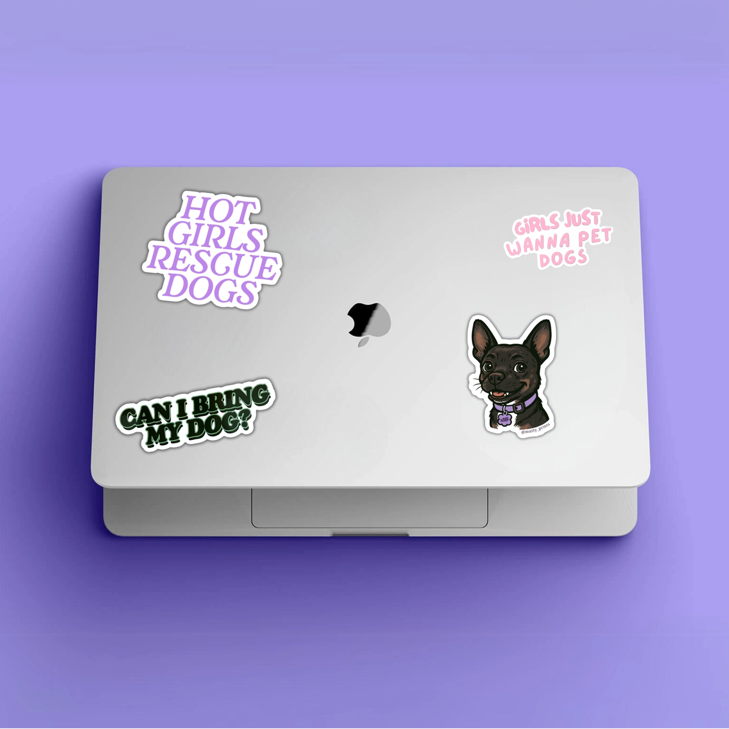 Hot Girls Rescue Dogs Sticker