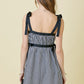 Diana Black Gingham Dress