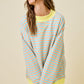 Delilah Striped Mockneck Orange