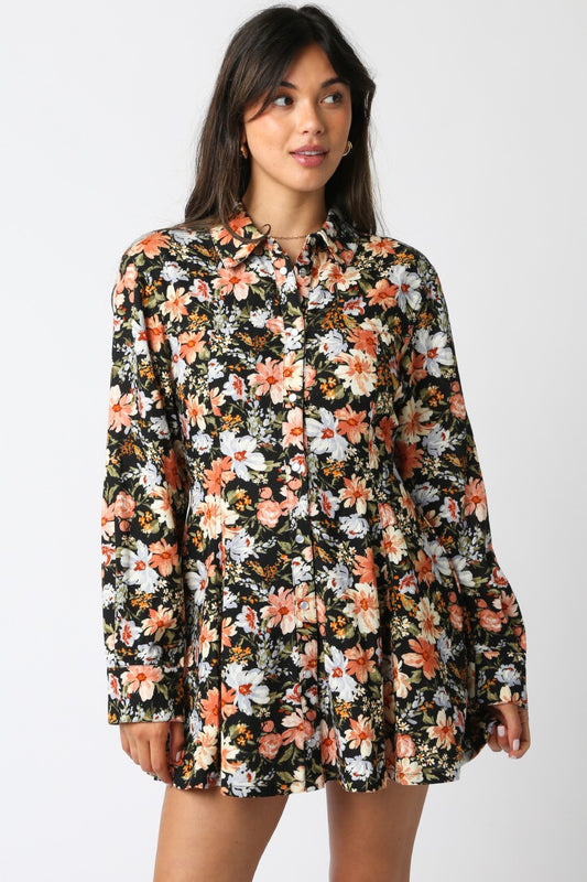 Sophia Floral Button Dress