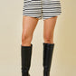 Dove Ivory and Black Set Shorts