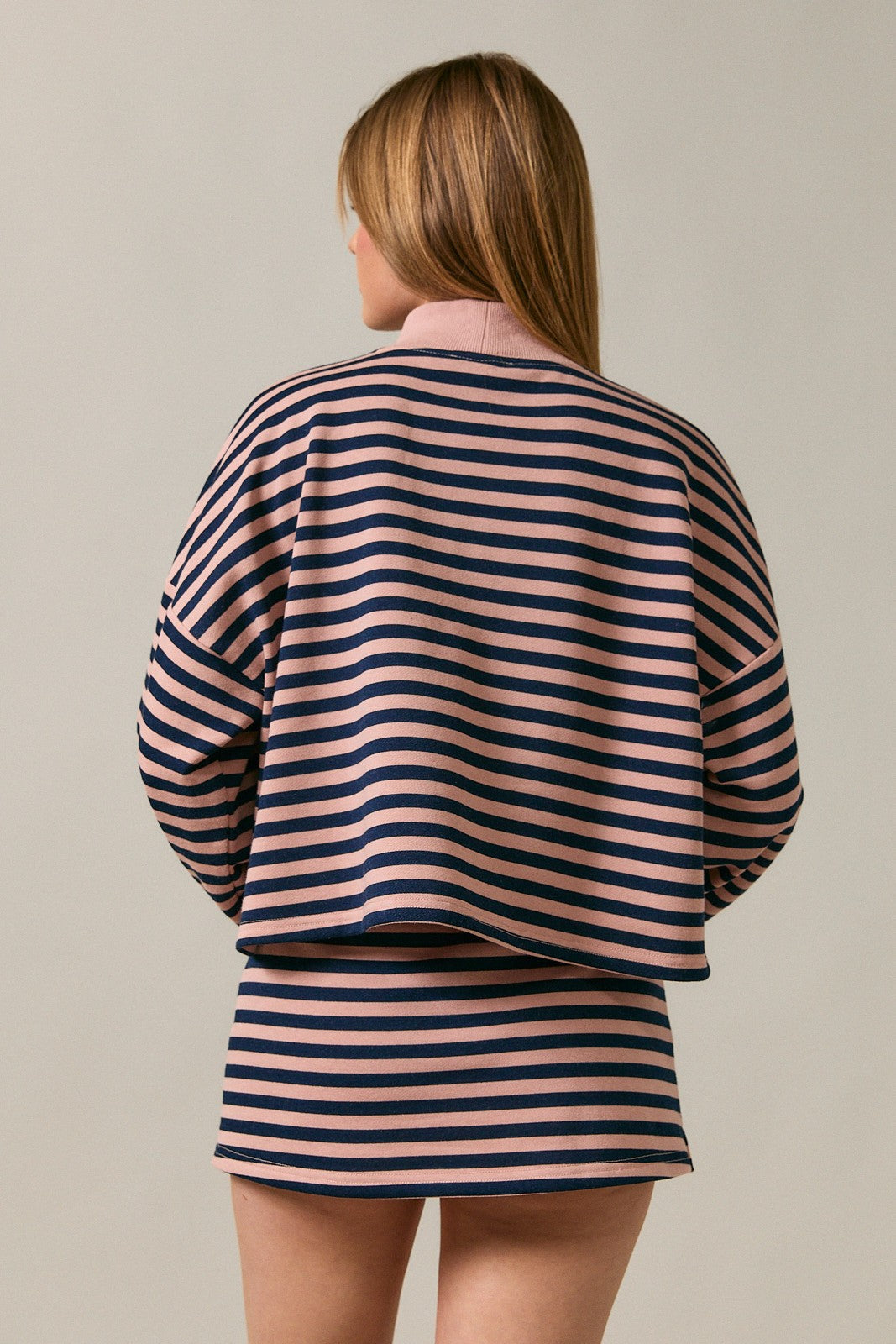 Lydia Blush Striped Set Top