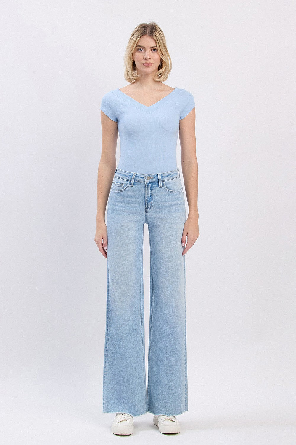 Vervet High Rise Wide Leg Jeans
