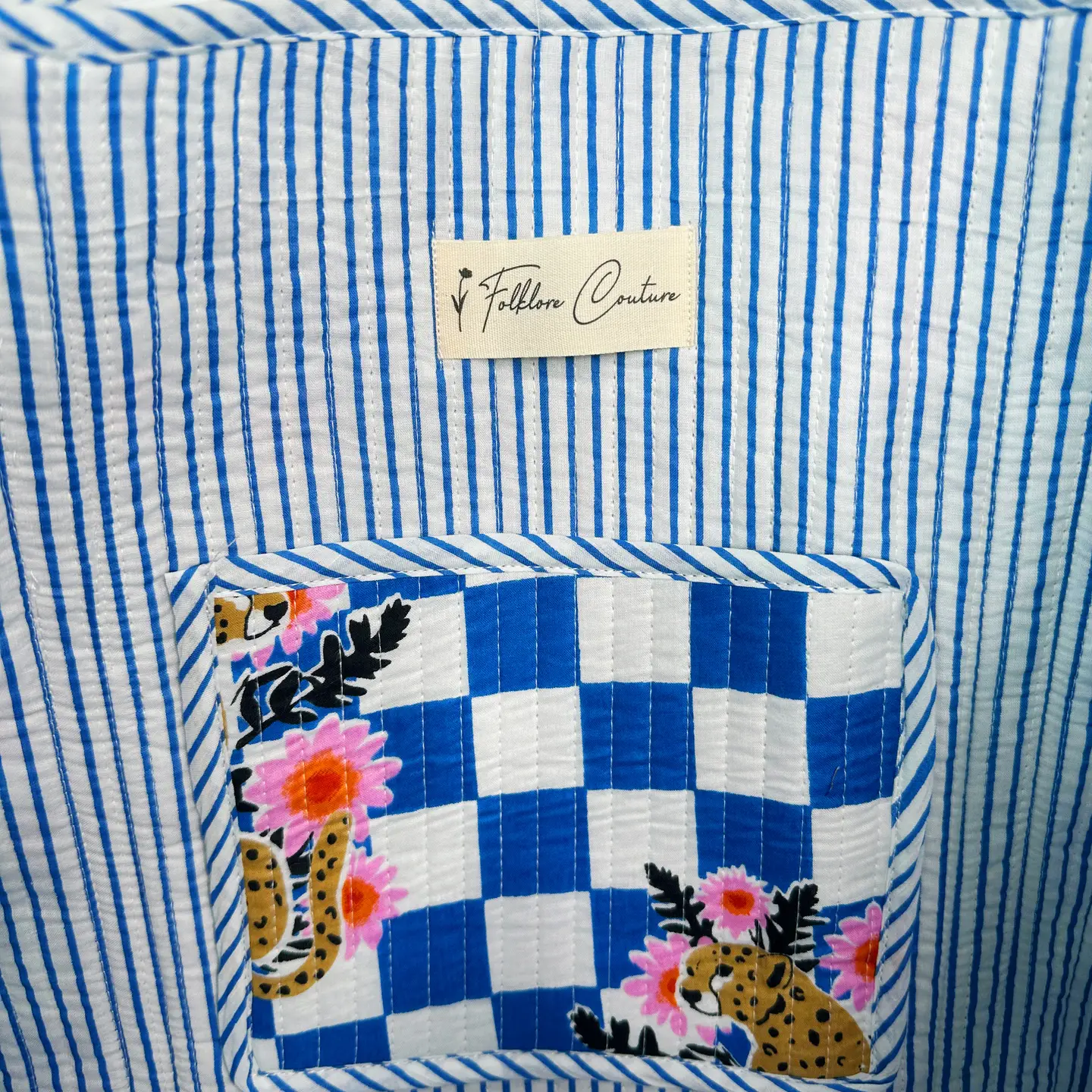 Jaguar Print Tote Quilted Tote