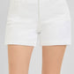 Risen White Tummy Control High Rise Embroidered Shorts