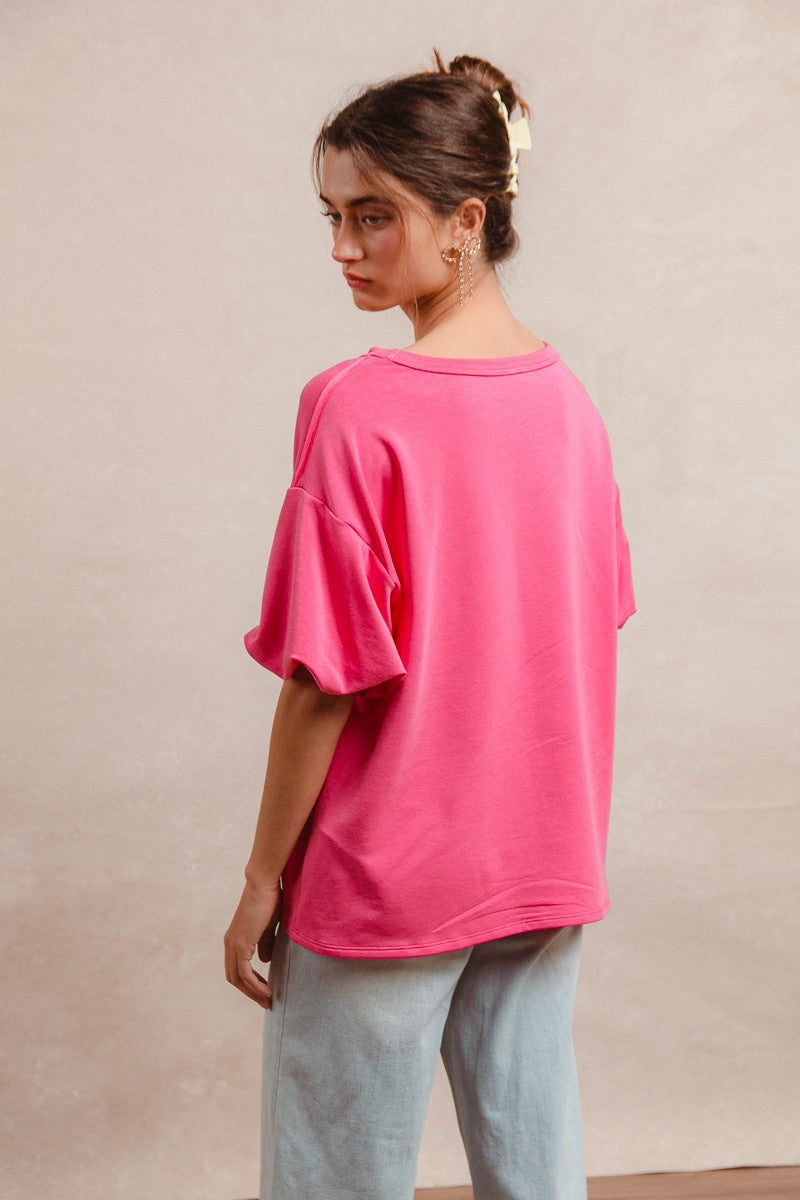 Bella hot pink top
