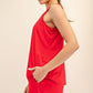 Modal tank top red