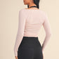 Kiara Pink Wrap Top