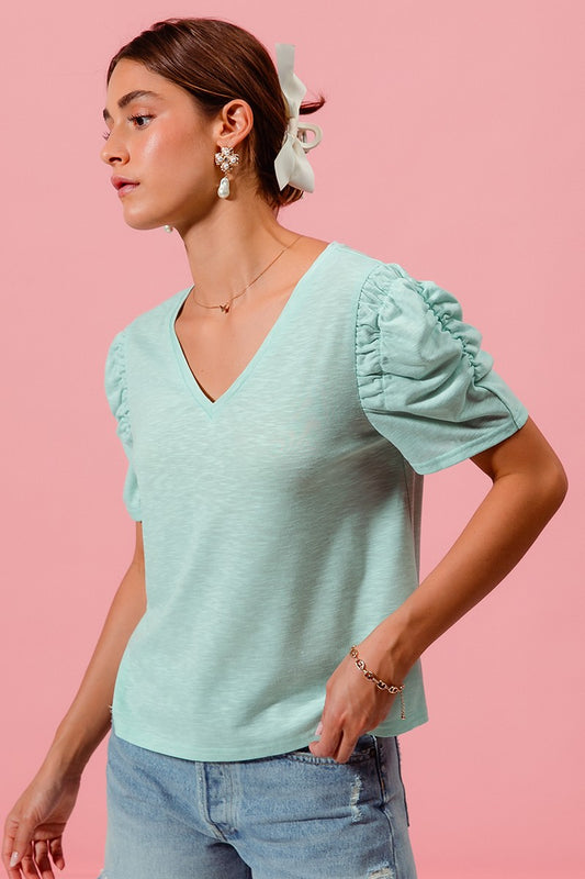 Sarah blue top