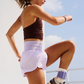 Free People Movement LIGHT AS AIR RUN SHORT / LAVENDER SHADOW