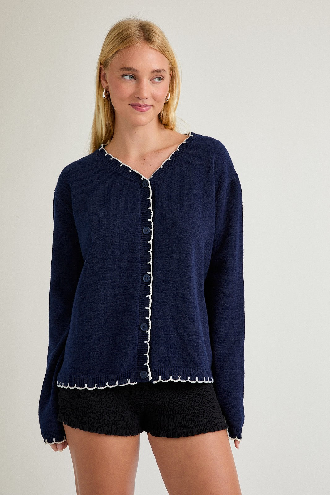 Lara Navy Cardigan