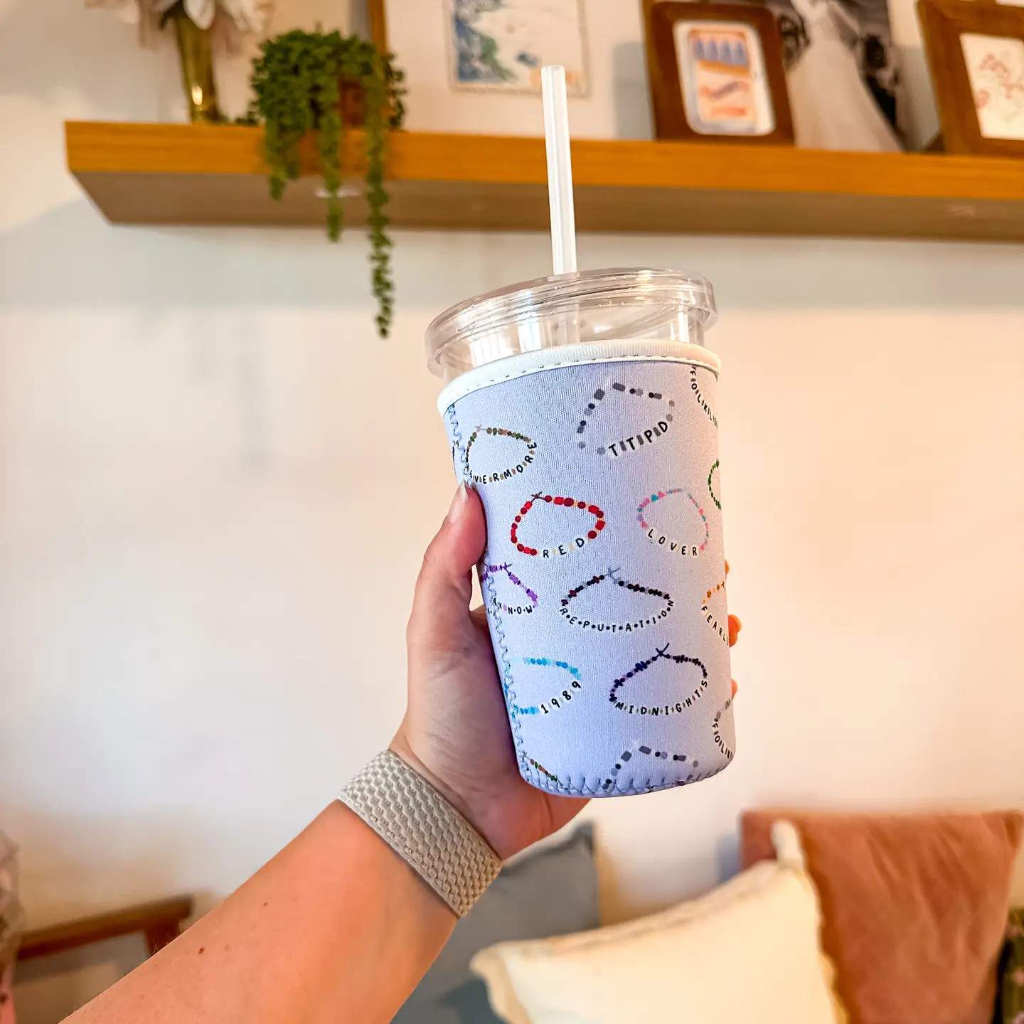 Eras Friendship Bracelets | Iced Coffee Sleeve Medium