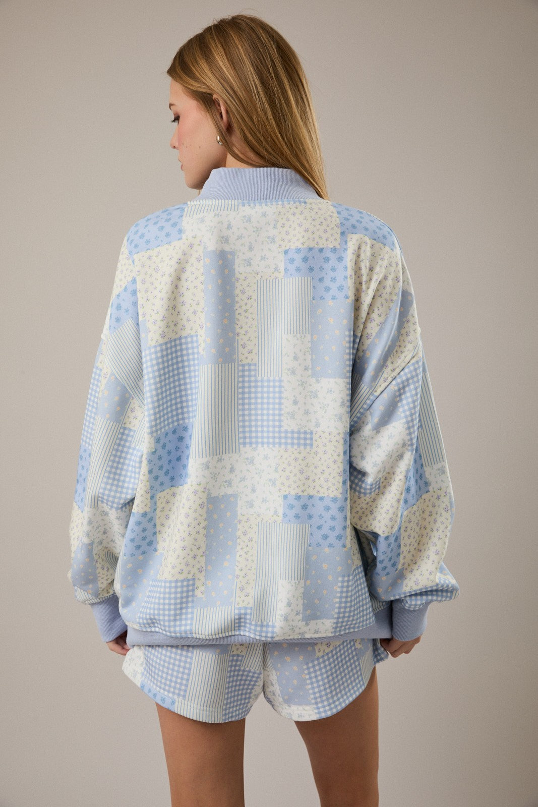 Lillian Blue Patch Shorts