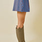 Daniela Blue and Brown Skort