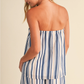 Kaia Striped Strapless Set