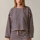 Lydia Blush Striped Set Top