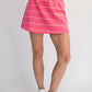 Modal Striped Skort Pink