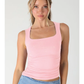 Clean Line Square Shirred Top