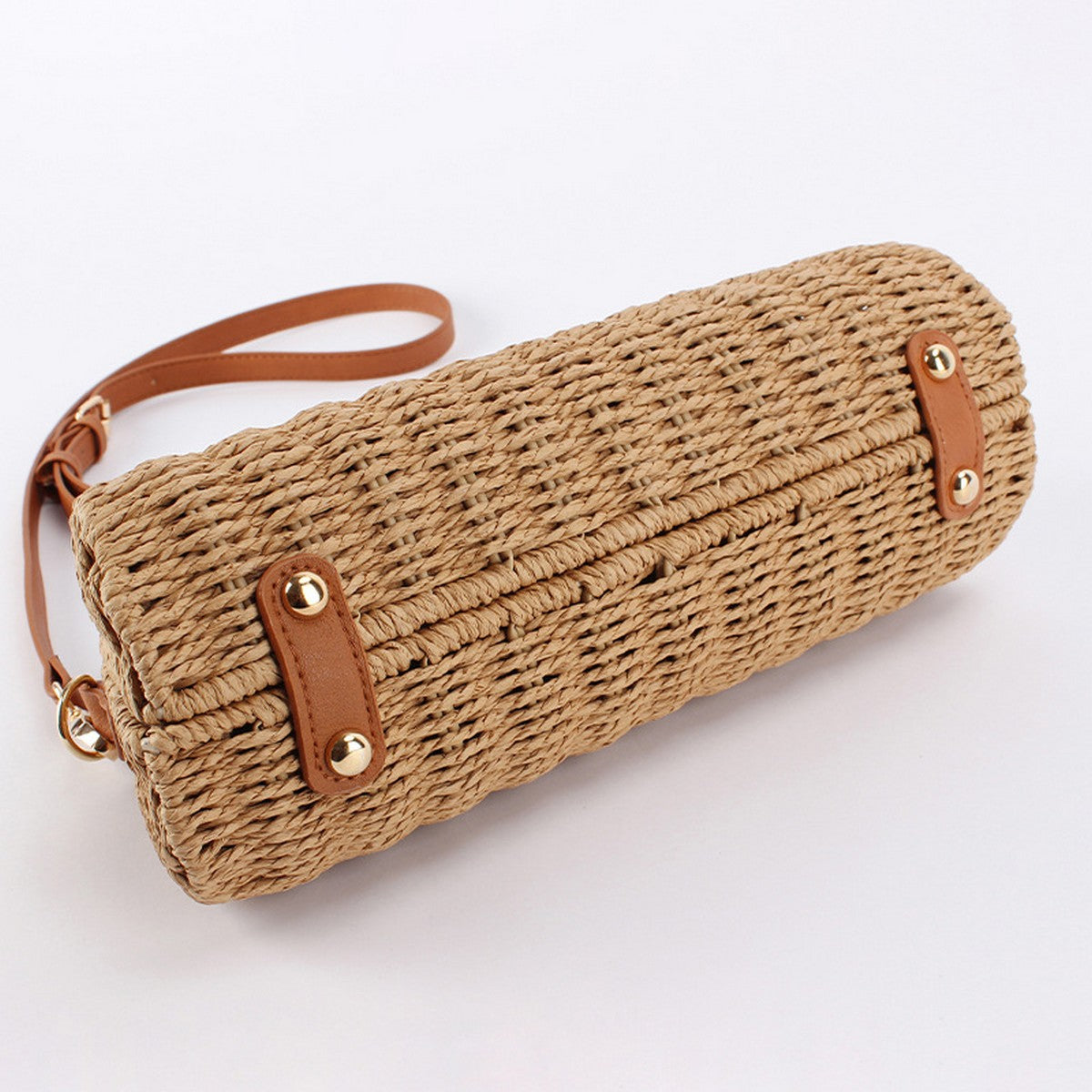 Rope Woven Bag Camel