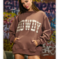 Howdy Brown Mockneck