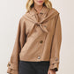 Tina  Collar Tie-front Trench Jacket