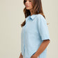 Wendy Sky Linen Top