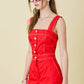 Daniela Red Romper
