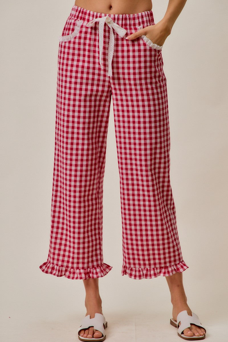 Sarah Gingham Pants
