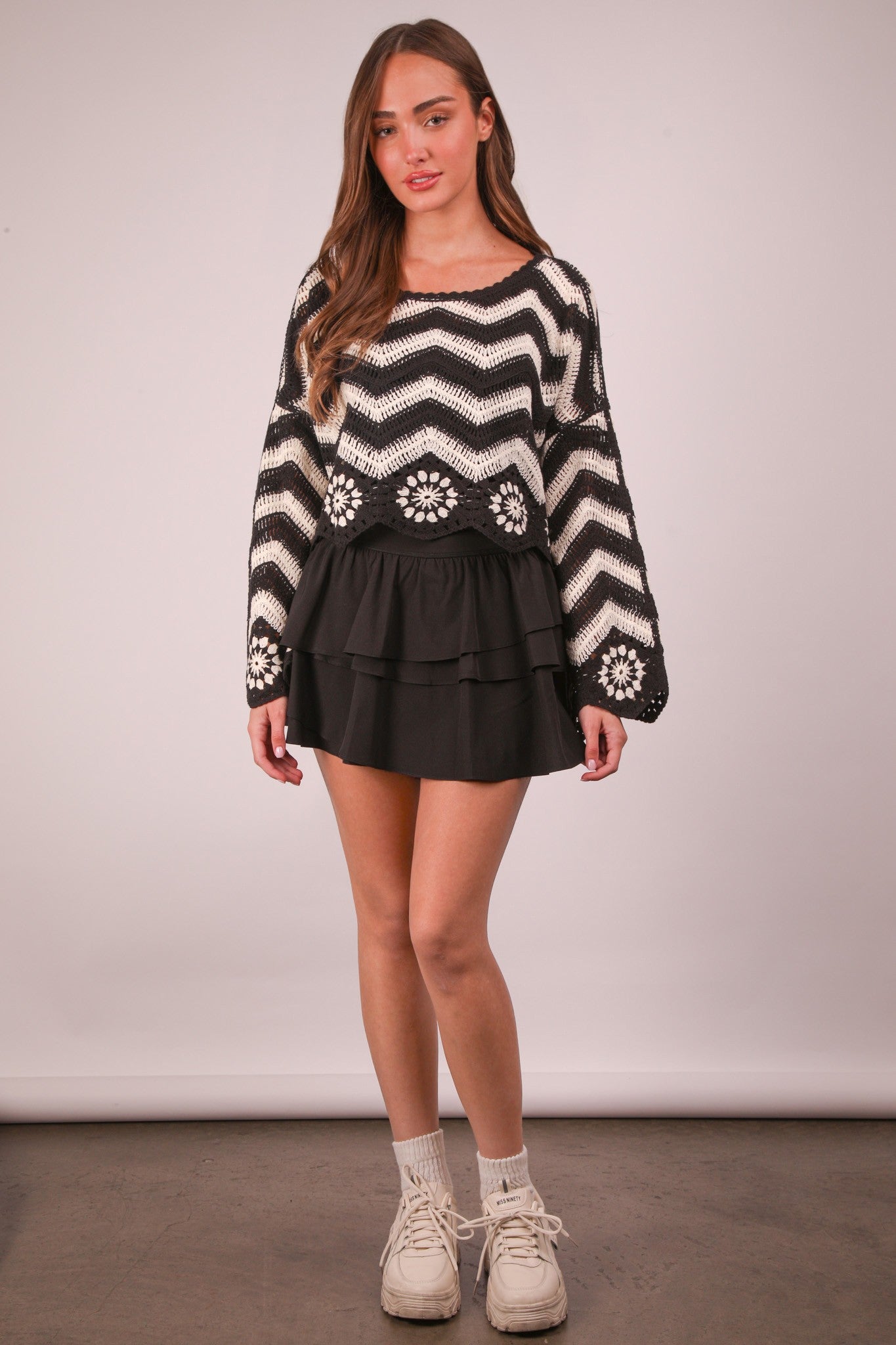 Jane black athletic skirt