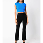 Nia Ribbed Pants Black