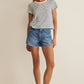 Junie Striped Tee True Navy