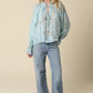 Lyla Floral Tie-neck Blouse